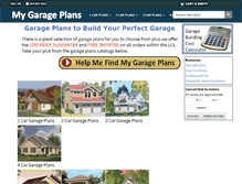 Tablet Screenshot of my-garage-plans.com